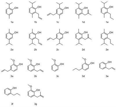 Antimicrobial Activity of Naturally Occurring Phenols and Derivatives Against Biofilm and Planktonic Bacteria